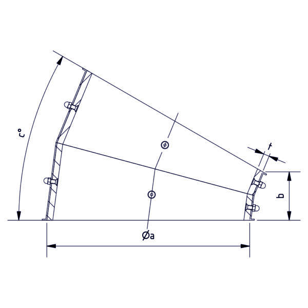 Segment straight 30° (APS; Super APS; Super APS food) - Image 2