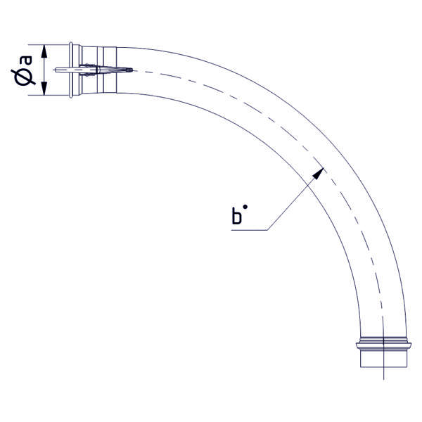 Pipe elbow for grain blower pipe - Image 2