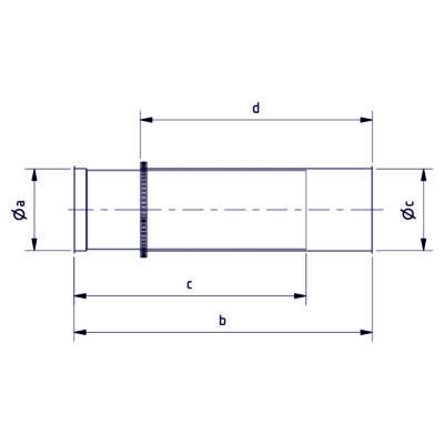 Pipe ASW nominal length 1000 - Ambros Schmelzer - Metallverarbeitung