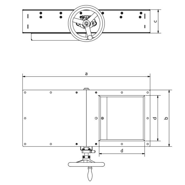 Discharge valve with hand wheel - Image 2