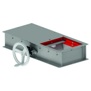 Discharge valve with hand wheel