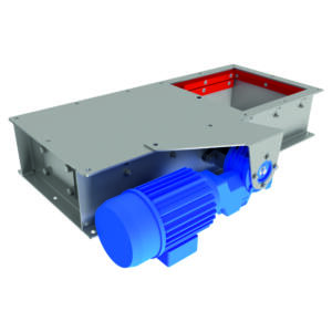 Electronic shut-off slide