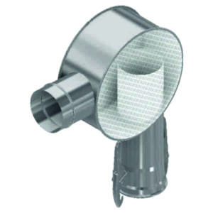 Blow-out for grain blower pipe