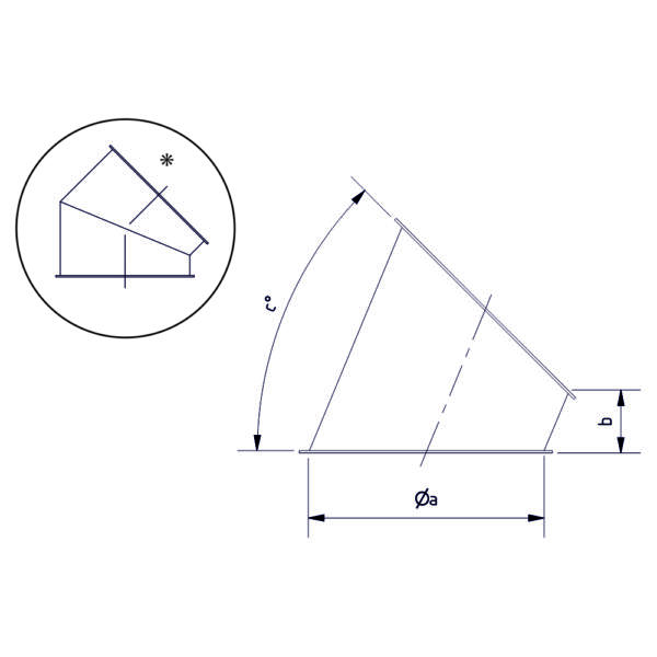 Segmento recto 45° - Imagen 3