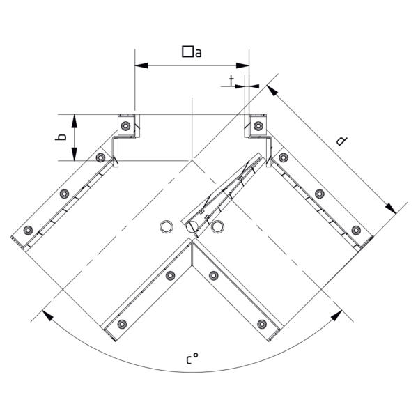 Distribudor modular de dos vías 2×45° eléctrica - Imagen 2