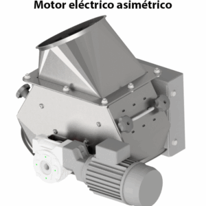 Válvula distribuidora abatible asimétrica a 60°