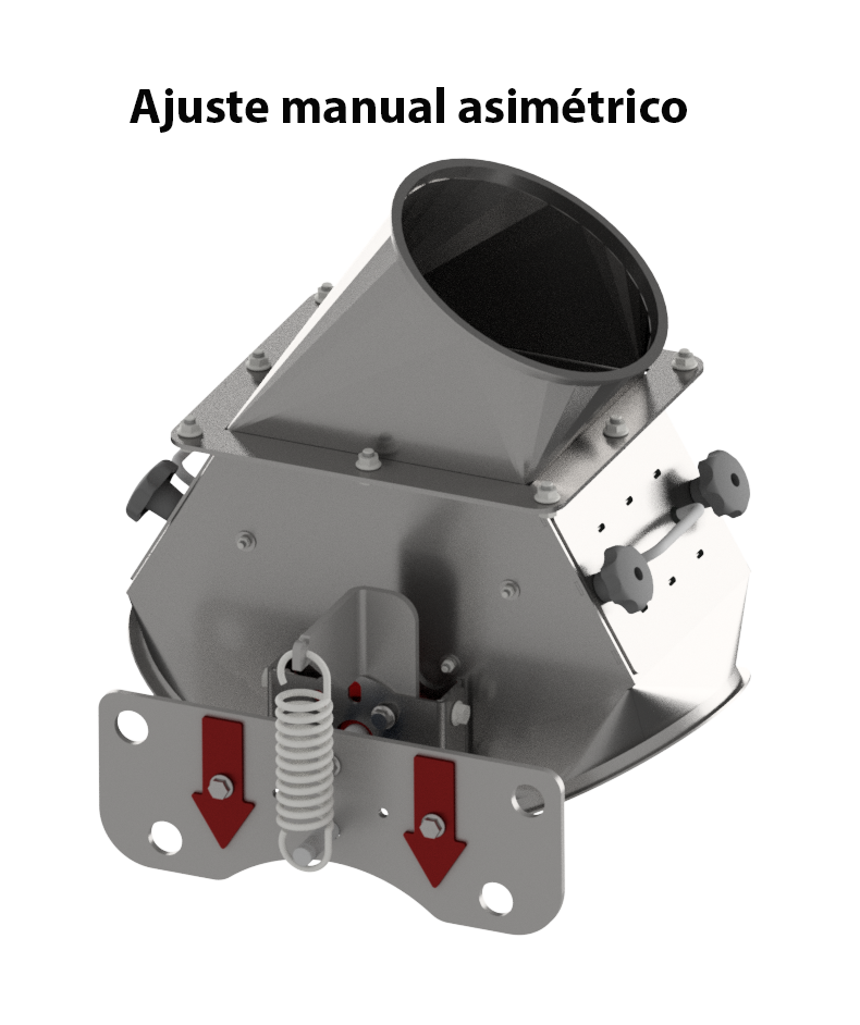 Válvula distribuidora abatible asimétrica a 60° - Imagen 2