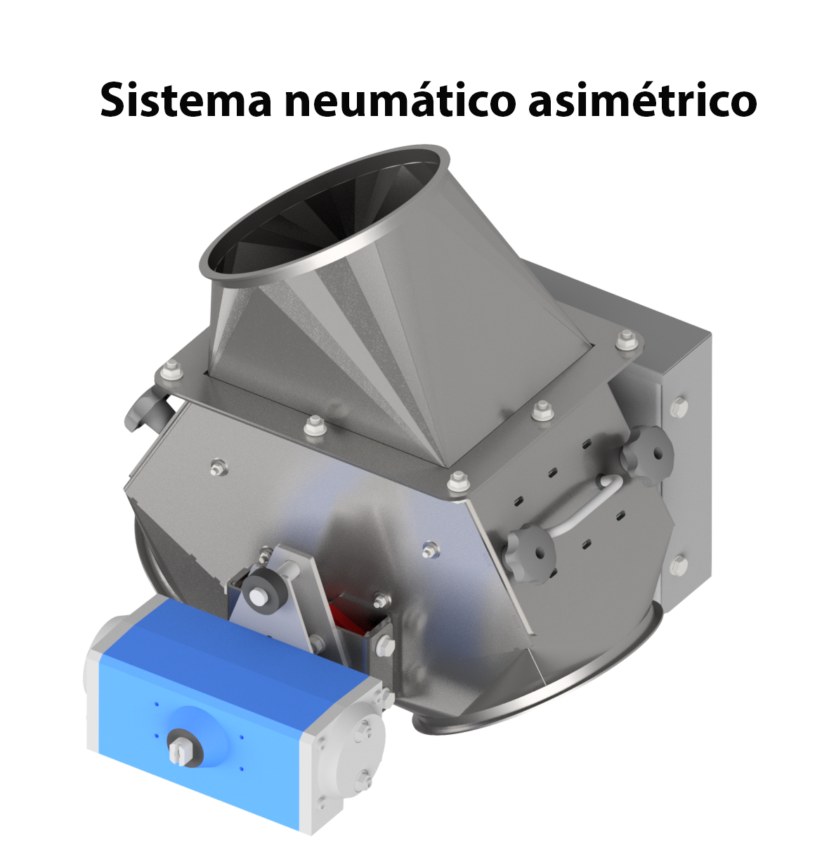 Válvula distribuidora abatible asimétrica a 60° - Imagen 3