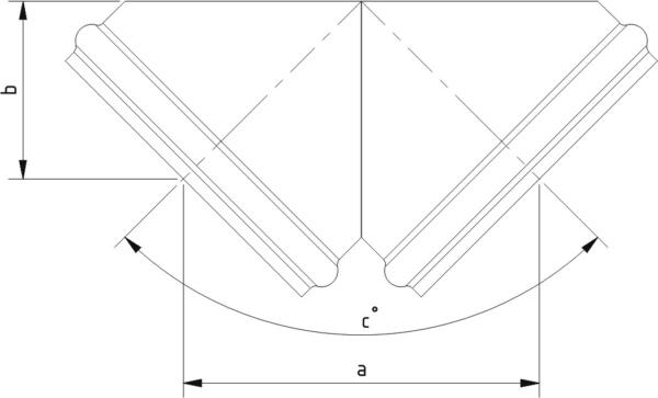 Pièce d'angle pour gaines demi-lune – Image 2