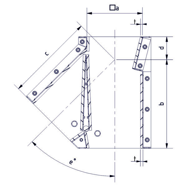 Distributeur modulaire à clapet 1x45° électrique (APS; Super APS; Super APS food) – Image 2