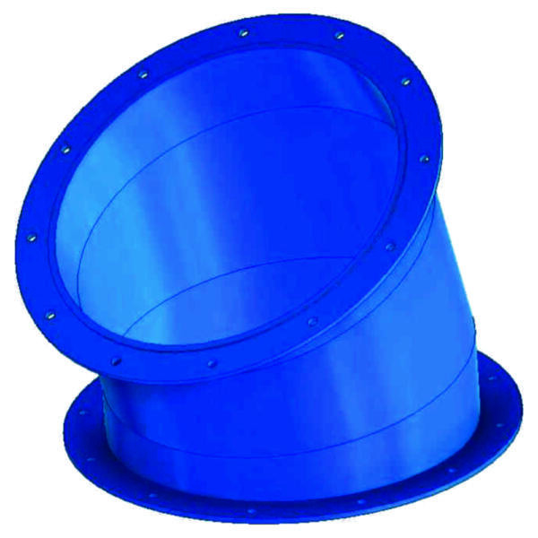 Raccord sol Helix-air avec bride 30°