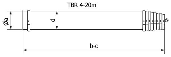 Tube télescopique de ventilation DN 300 - 1er tube non perforé – Image 3