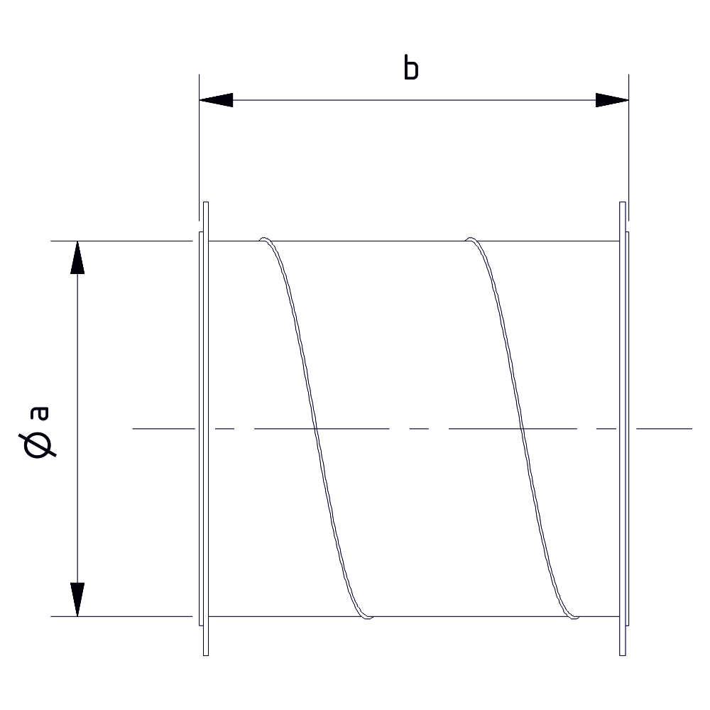 Труба Helix-air с фланцем и номинальной длинной 500 — изображение 2