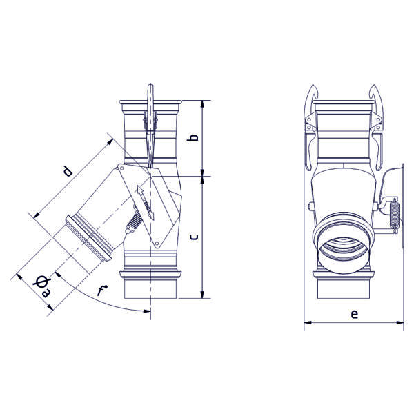 Körnerrohrklappkasten 1x45° – Bild 2