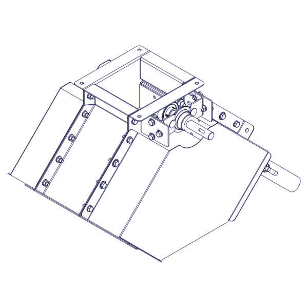 Modularer Klappkasten 3x45° mit Handhebel – Bild 2